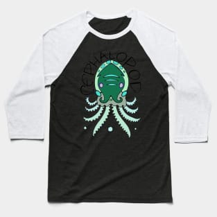 cephalopod in greens and blue Baseball T-Shirt